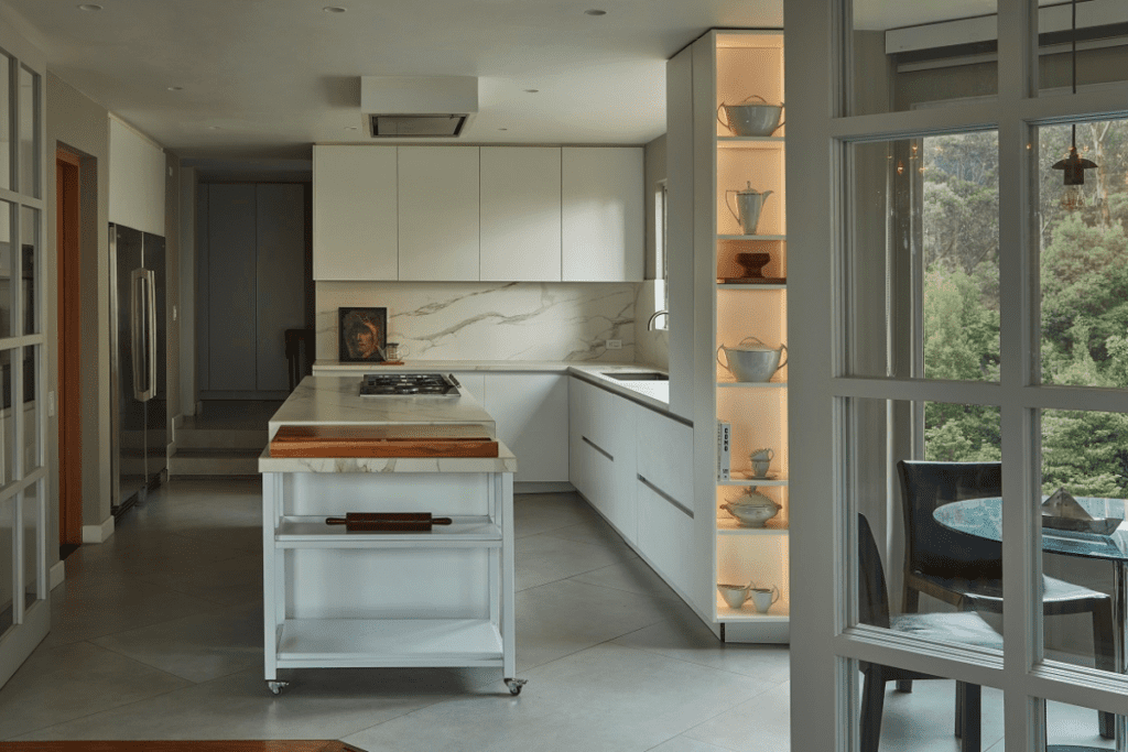 Un contenedor que exhibe arte, libros y objetos: así es este apartamento en bogotá