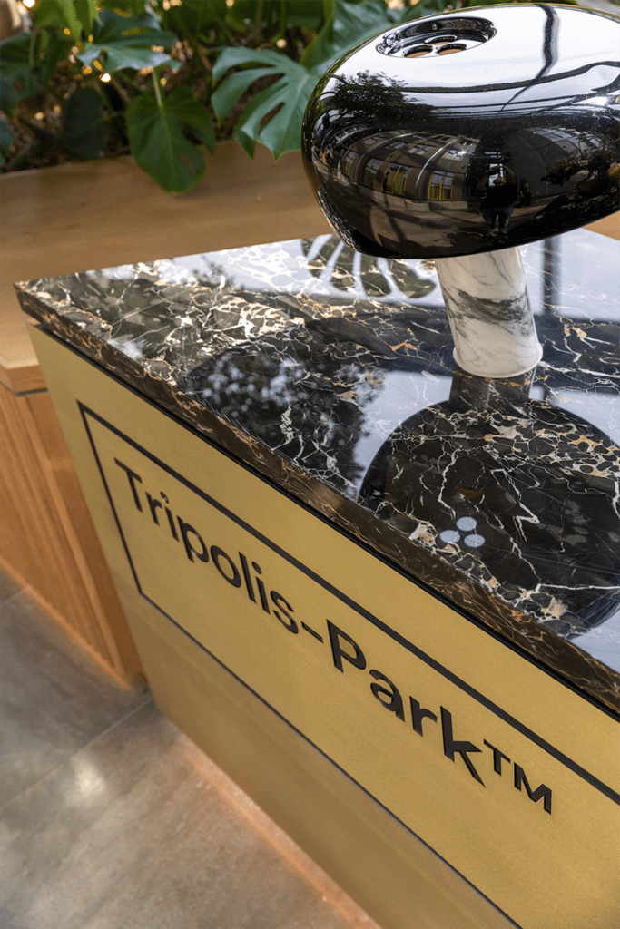 El diseño de este atrio es un equilibrio entre historia y modernidad