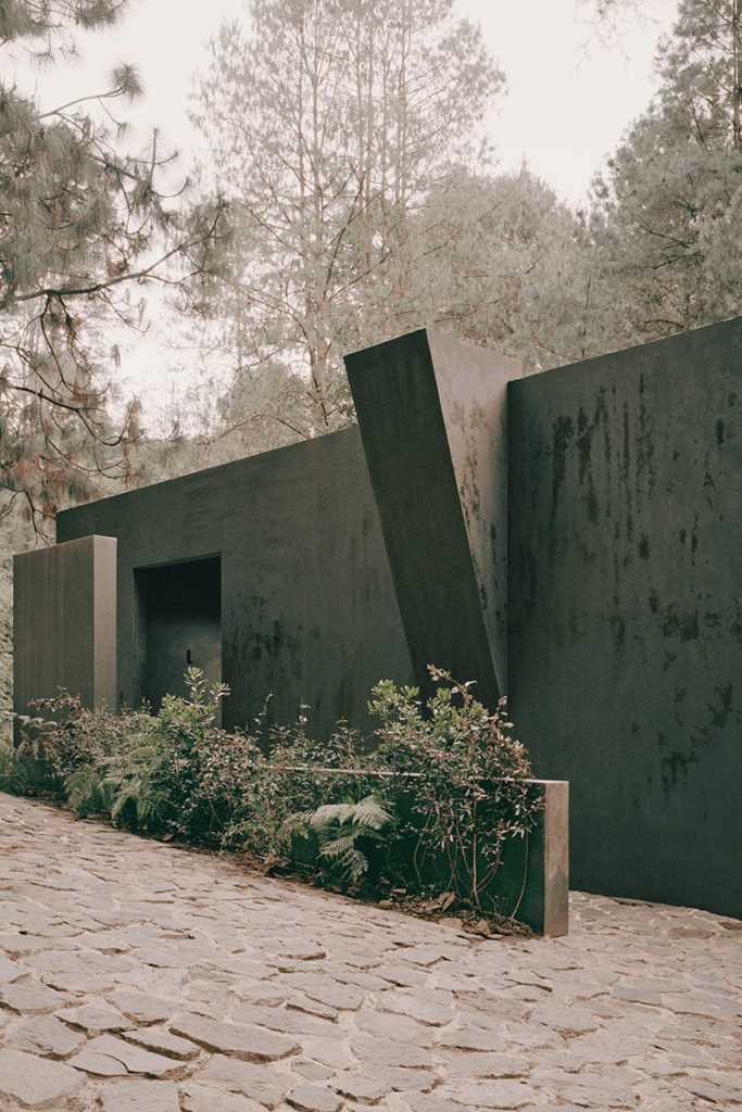 Una casa escondida en medio del bosque en ciudad de méxico 