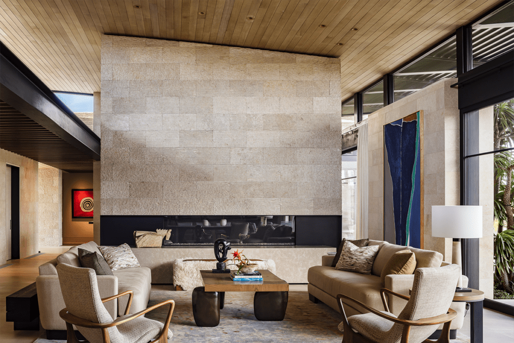 Una casa contemporánea en medio de las palmeras de california 