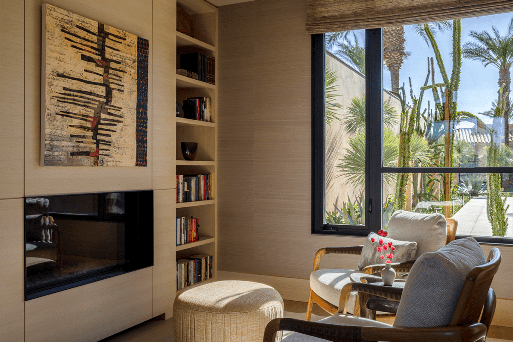 Una casa contemporánea en medio de las palmeras de california 