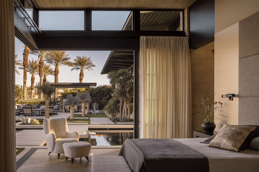 Una casa contemporánea en medio de las palmeras de california 