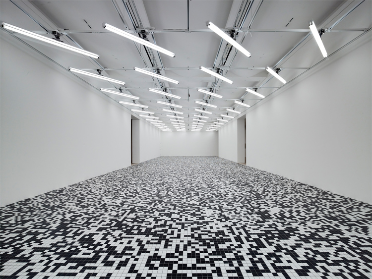 Homografías, obra del artista mexicano Rafael Lozano-Hemmer.