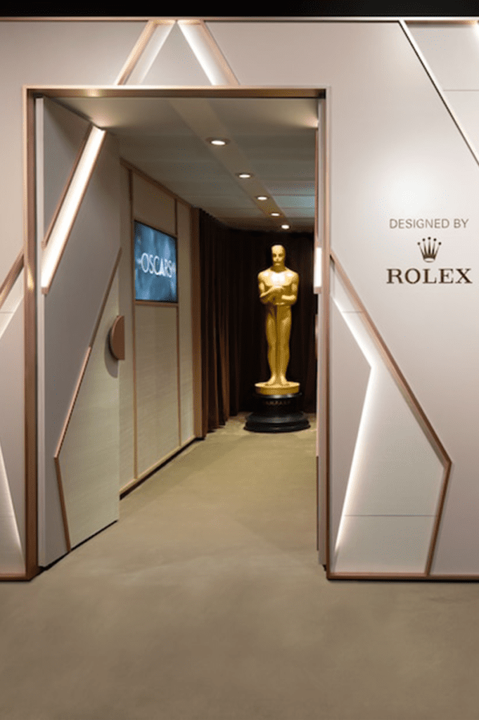 Diseño y cine: así fue la greenroom de rolex en los premios óscar