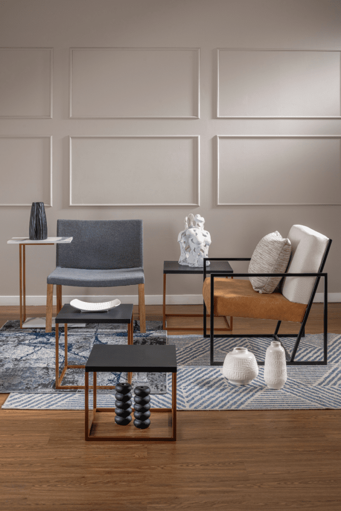 Objetos en tendencia para crear diseños de espacios sobrios