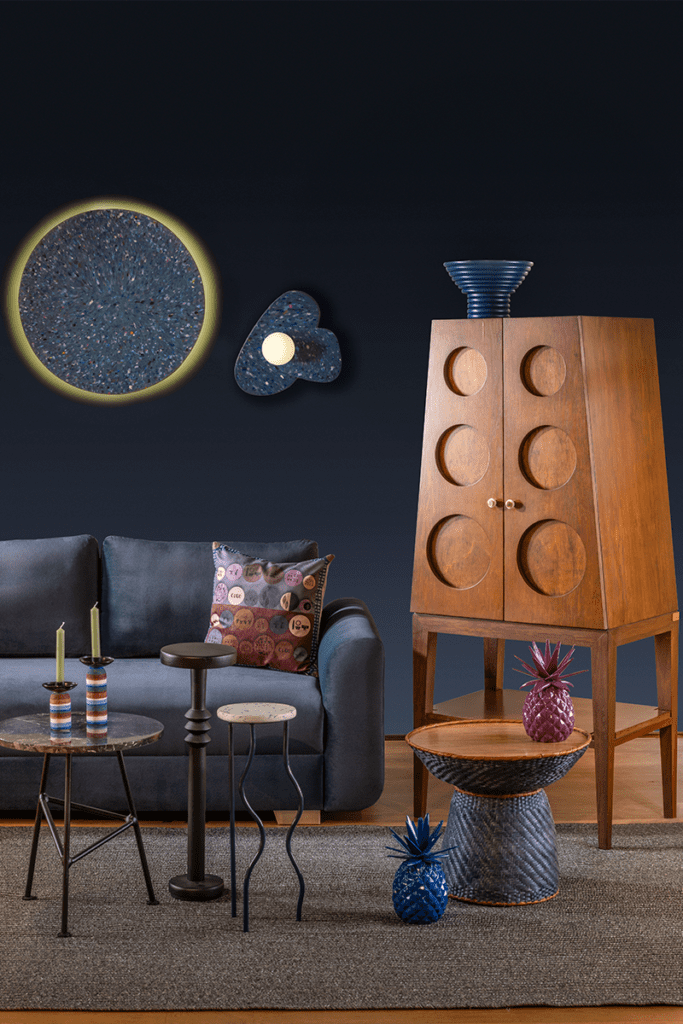 Recree este espacio: la magia del equilibrio cromático en la decoración Diseño de piezas con paletas de colora