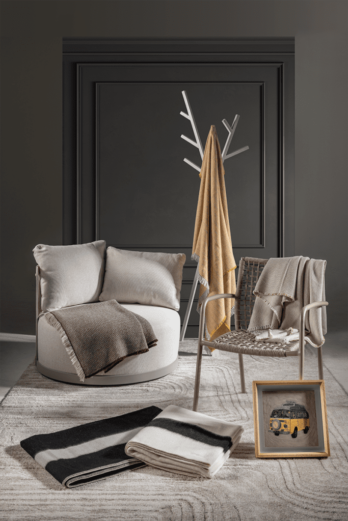 Diseño de mantas pata decoración de espacios