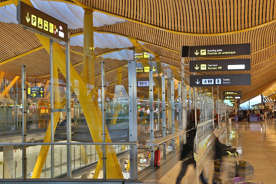 Aeropuerto, Tex Gratis, Madrid, España, Barajas, Ciudad