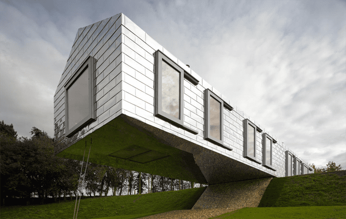 Blancing barn por el estudio MVRDV, fundado por el arquitecto holandés Winy Maas, invitado a la XIX Bienal de Arquitectura y Urbanismo de Chile, 2015.