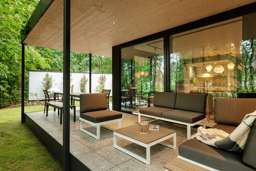 Una cabaña modular con una arquitectura simple y sostenible Una cabaña modular con una arquitectura simple y sostenible