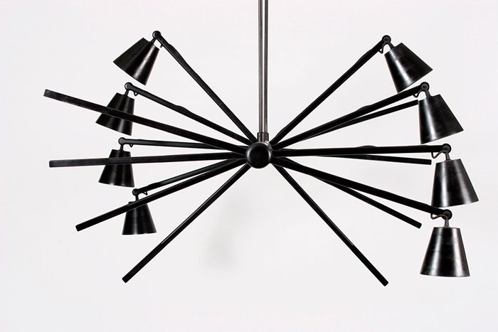 Haywire black ash por David Krynauw, de la galería Southern Guild, en Design Miami, 2014.