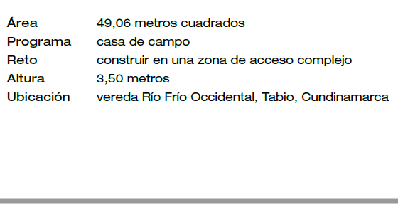 Una casa de campo en tabio, cundinamarca diseñada para el descanso