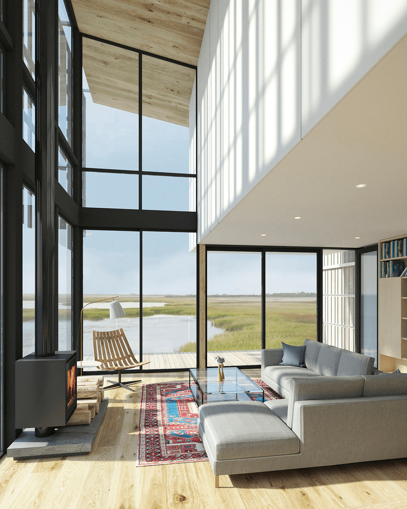 Una sorprendente casa familiar en medio de un lago de new jersey Una sorprendente casa familiar en medio de un lago de new jersey