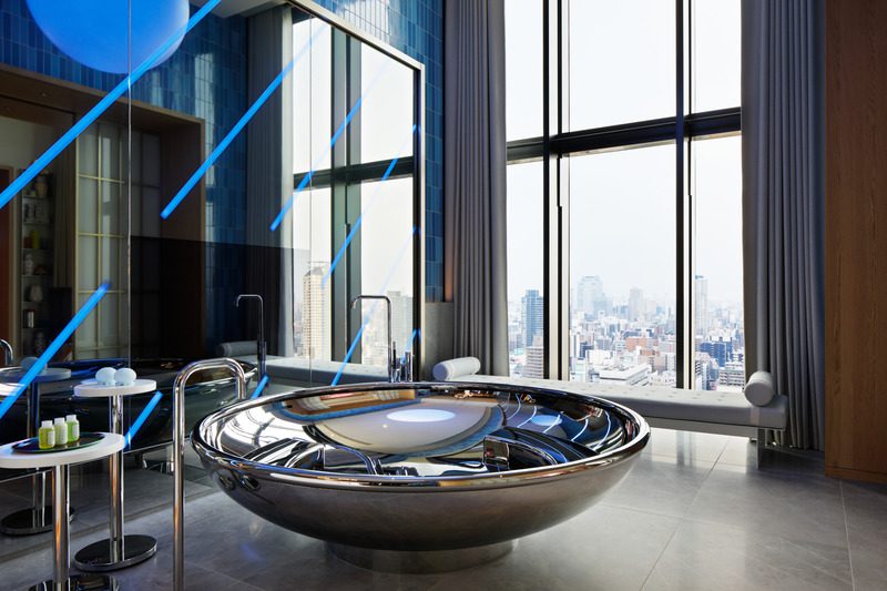 Press kit | 1472-04 - press release | designed by concrete, w hotel osaka opens its doors - concrete - commercial interior design - ewow bathroom - photo credit: marriott international
