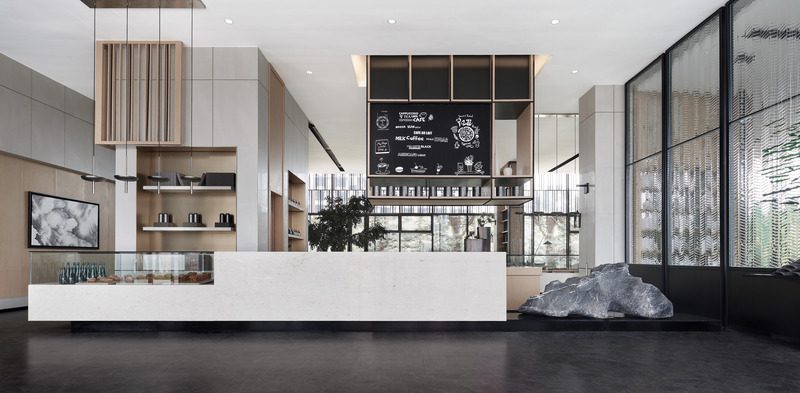 Una mansión que invita a la calma en un bosque urbano de china