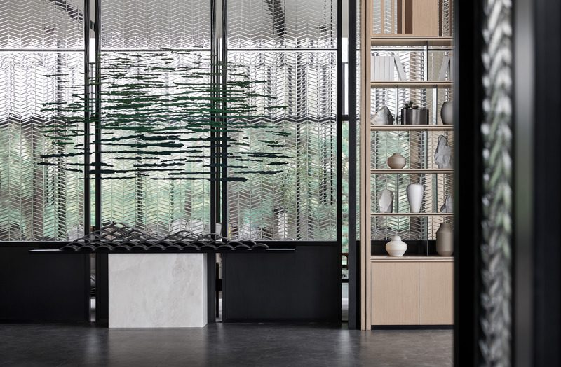 Una mansión que invita a la calma en un bosque urbano de china