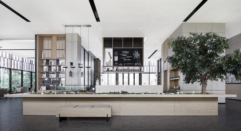 Una mansión que invita a la calma en un bosque urbano de china