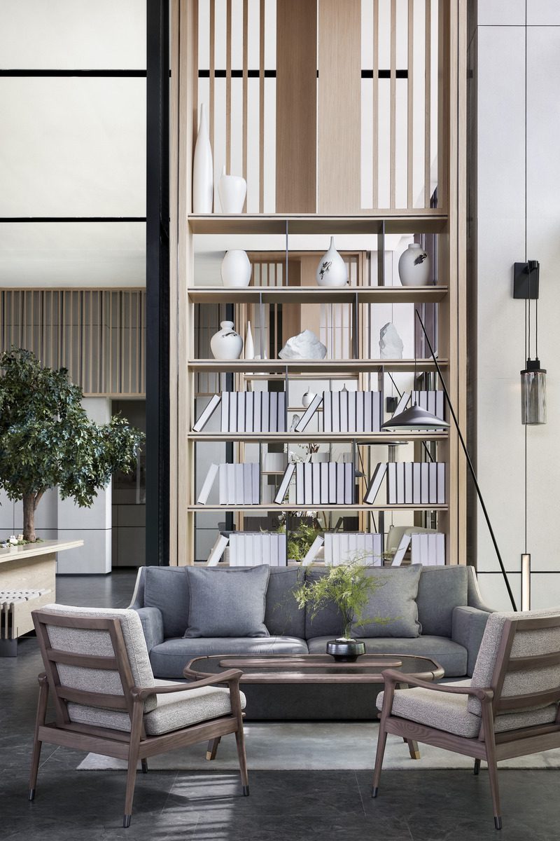 Una mansión que invita a la calma en un bosque urbano de china