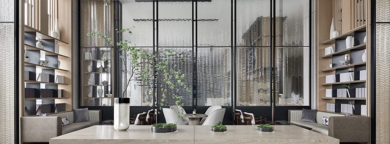 Una mansión que invita a la calma en un bosque urbano de china