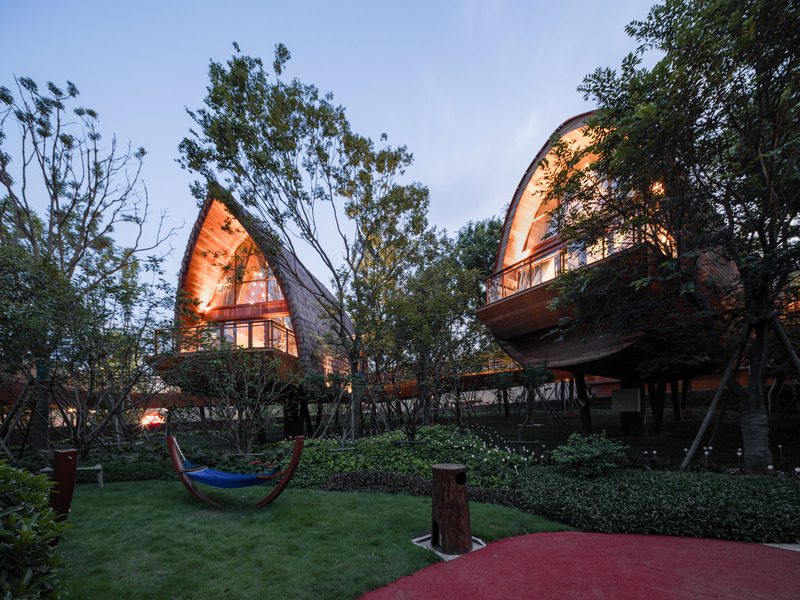 Un hotel de cabañas para unas vacaciones de ensueño en pareja en china Press kit | 4150-06 - press release | guilin lebei homestay hotel - aoe - commercial architecture - photo credit: runzi zhu