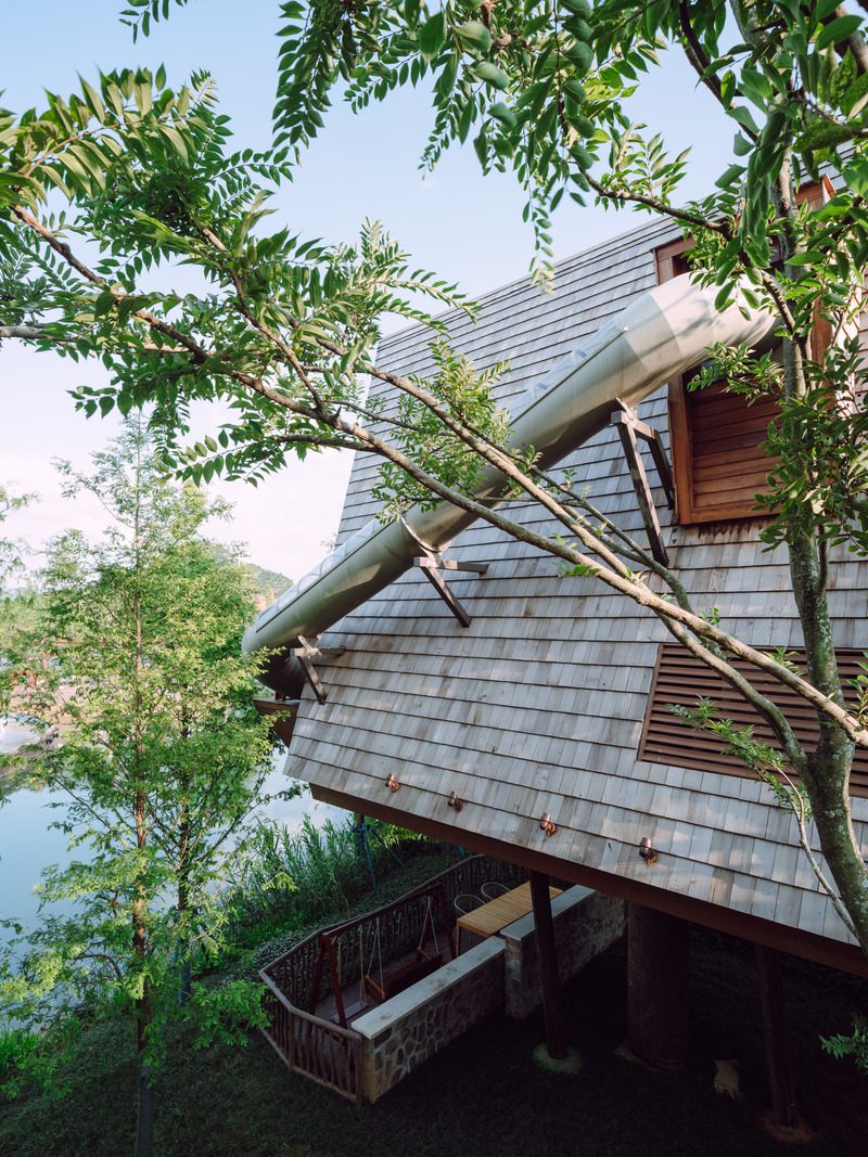 Un hotel de cabañas para unas vacaciones de ensueño en pareja en china Press kit | 4150-06 - press release | guilin lebei homestay hotel - aoe - commercial architecture - photo credit: runzi zhu