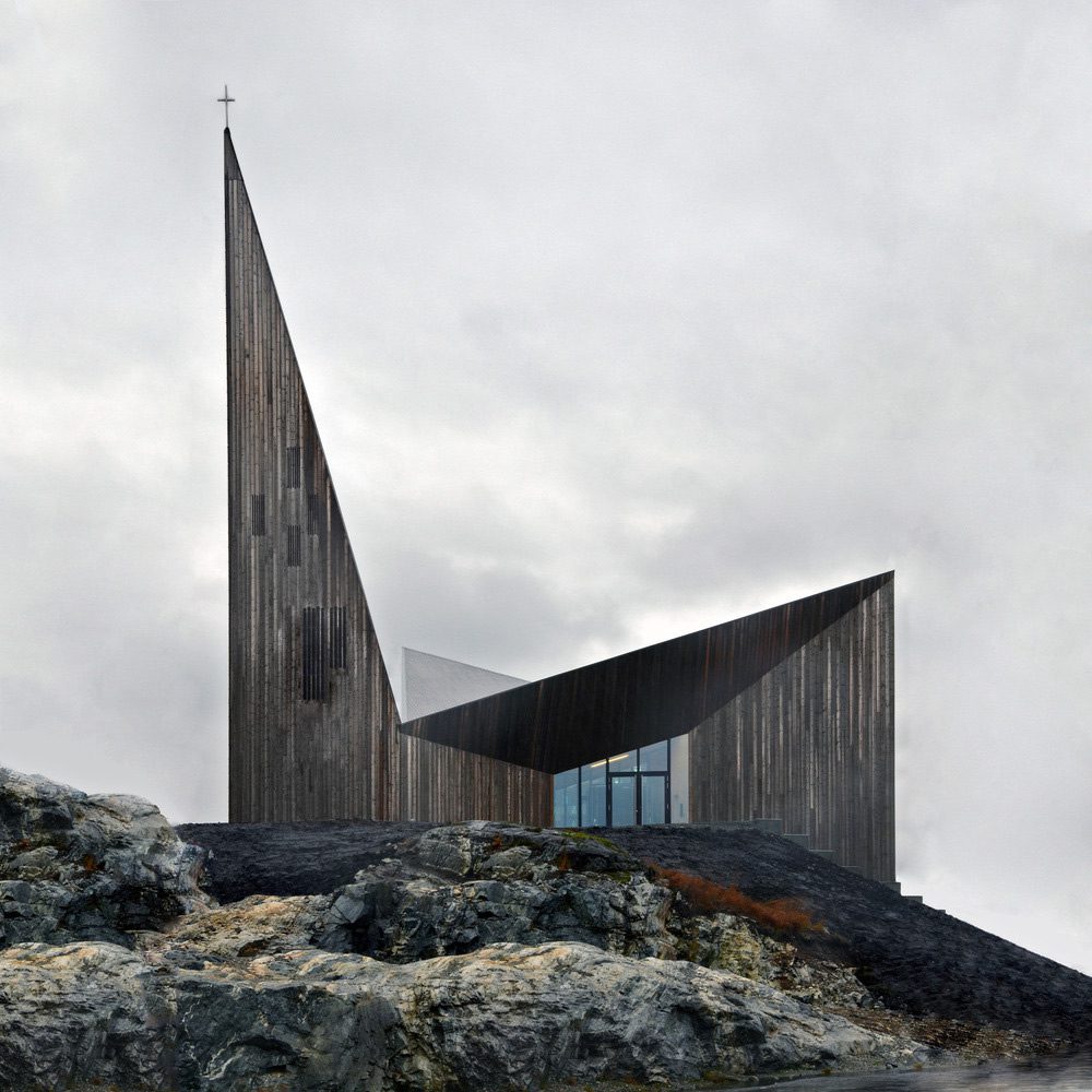 La iglesia de knarvik en noruega, arquitectura escultórica y espiritual La iglesia de knarvik en noruega, arquitectura escultórica y espiritual