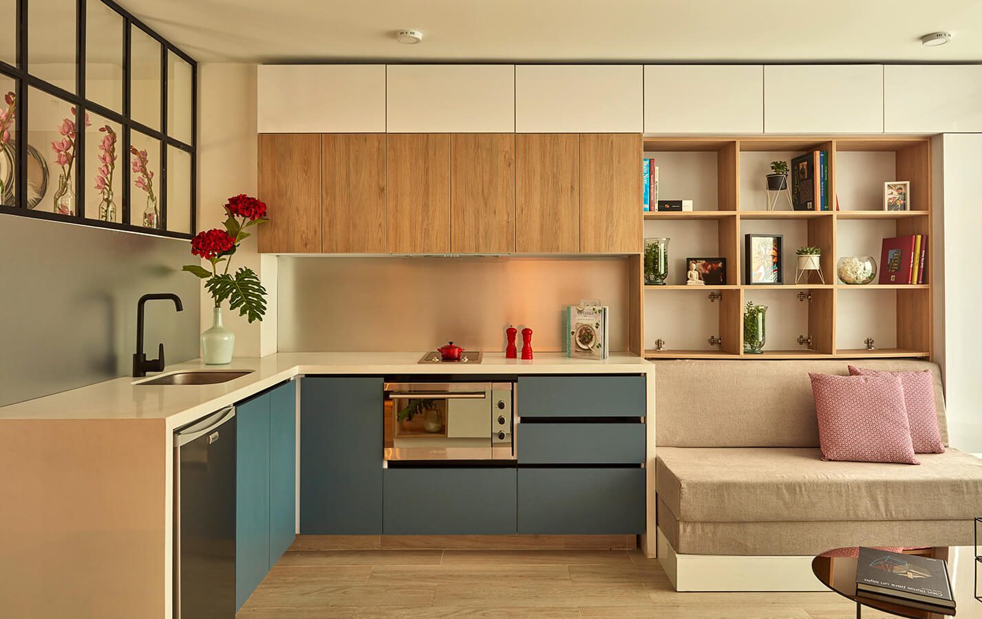 Aprenda cómo decorar su apartamento con este ejemplo de 36m2