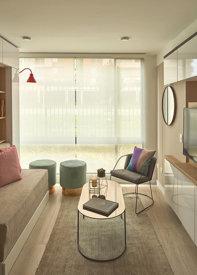 Aprenda cómo decorar su apartamento con este ejemplo de 36m2