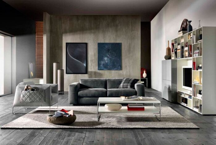 Sofá Brio por la marca italiana Natuzzi, en el Grand Designs London 2015.