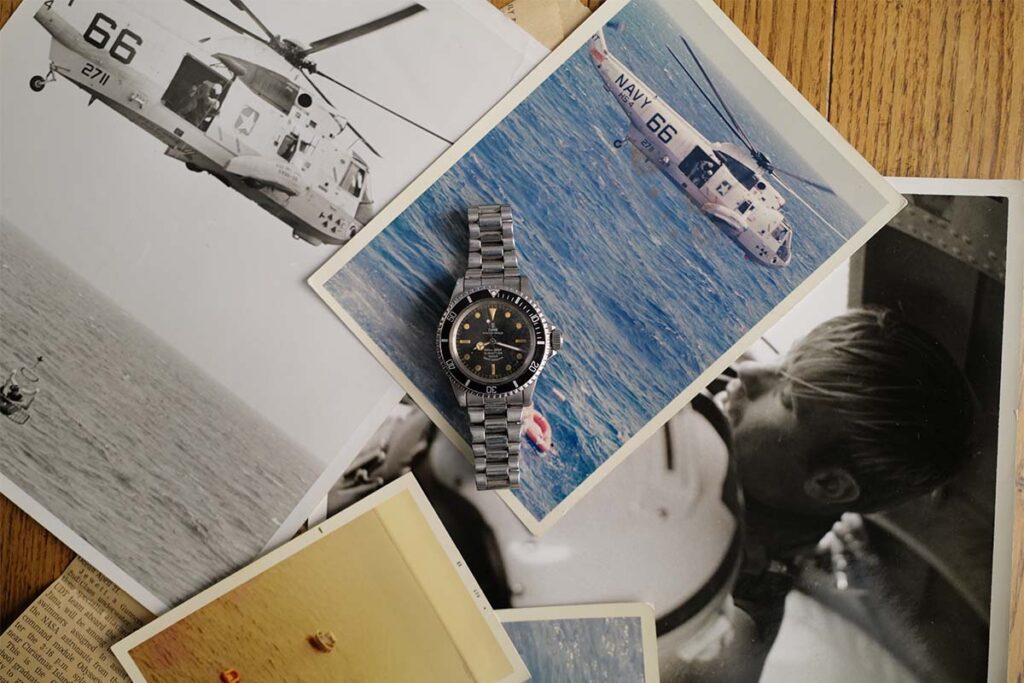 Tudor Jewetts actual watch atop Apollo Splashdown photographs Estas son las marcas que escriben el futuro del nuevo estilo de vida
