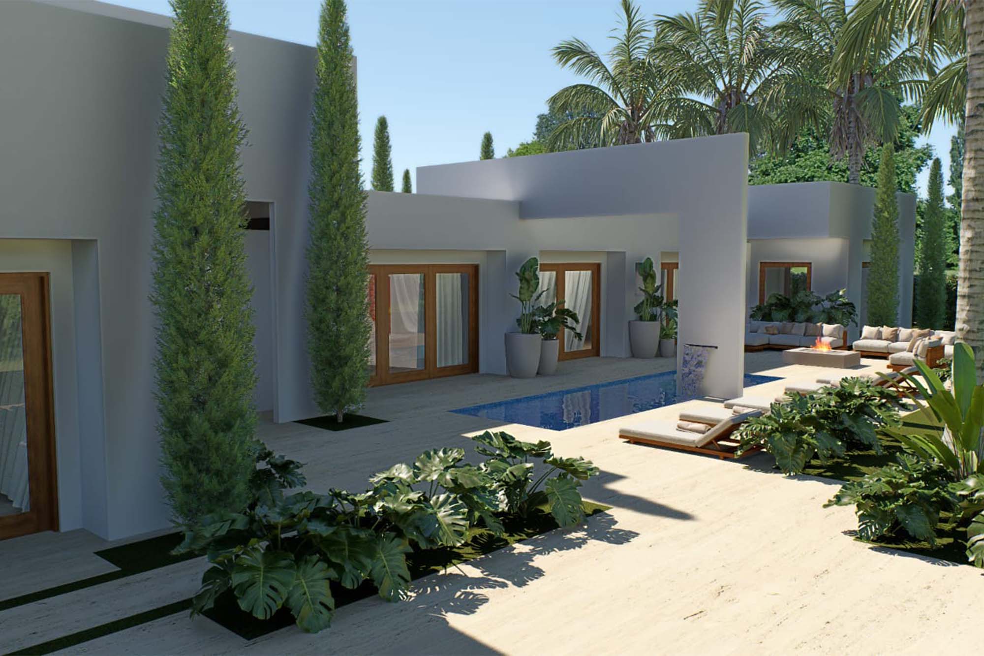 Un vivienda hecha para el descanso ubicada en Anapoima: blanca, minimalista y cálida