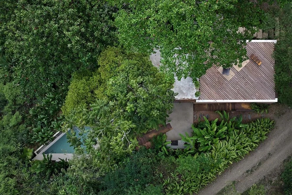 Esta casa se levanta entre árboles centenarios y abraza la filosofía del 'wabi-sabi'