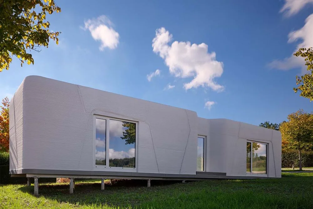 Esta casita sostenible está impresa en 3d con hormigón Esta casita sostenible está impresa en 3d con hormigón