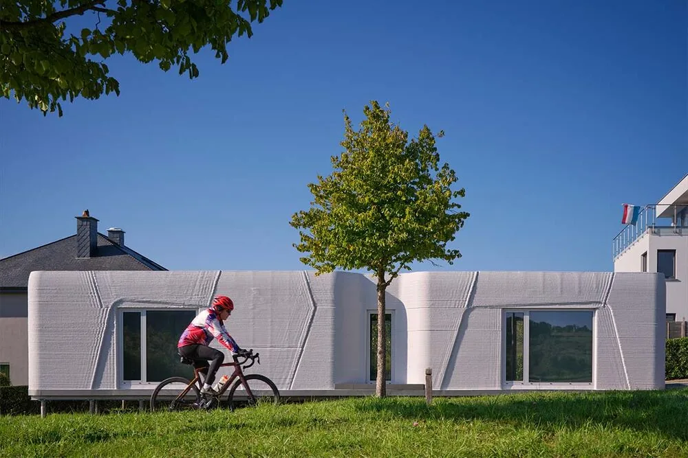 Esta casita sostenible está impresa en 3d con hormigón Esta casita sostenible está impresa en 3d con hormigón