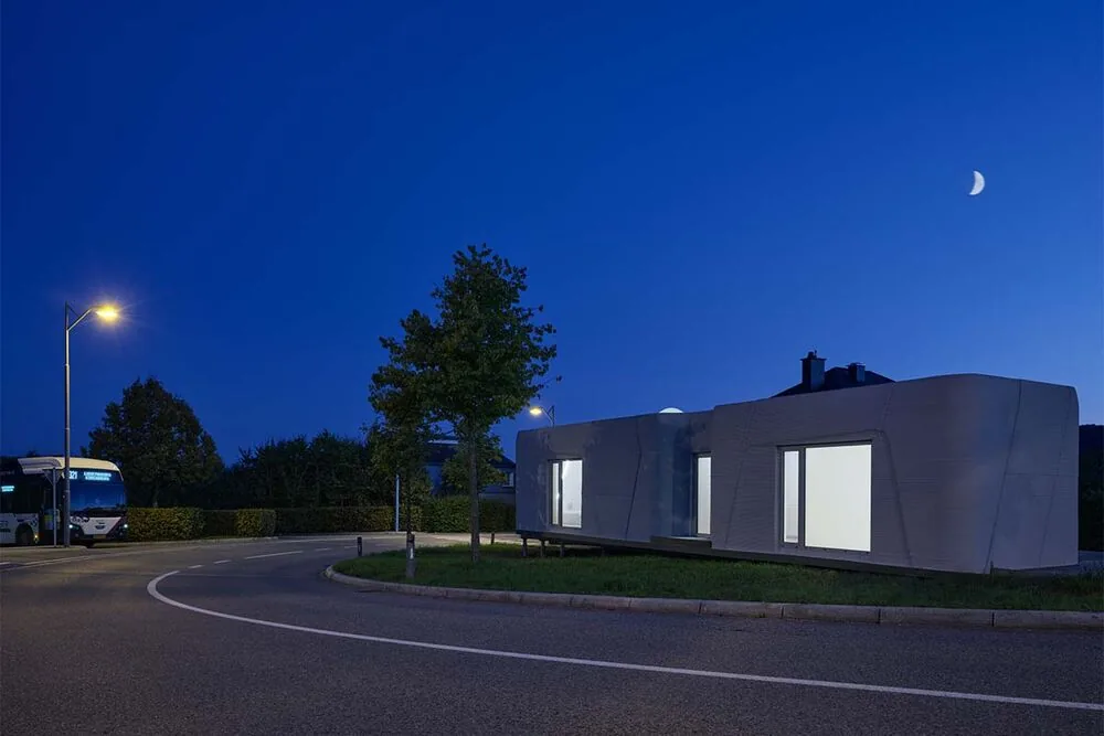 Esta casita sostenible está impresa en 3d con hormigón Esta casita sostenible está impresa en 3d con hormigón