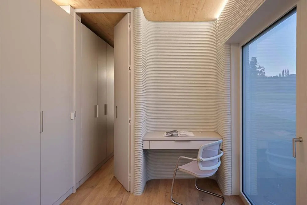 Esta casita sostenible está impresa en 3d con hormigón Esta casita sostenible está impresa en 3d con hormigón