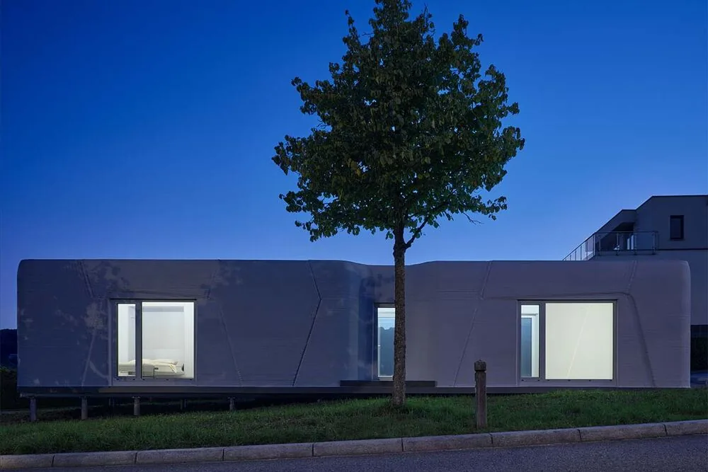 Esta casita sostenible está impresa en 3d con hormigón Esta casita sostenible está impresa en 3d con hormigón