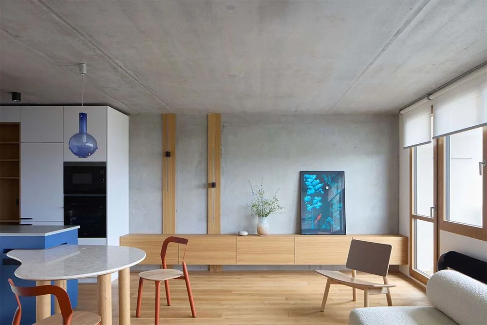 La transformación de un apartamento inspirado en la vida marina y el mar