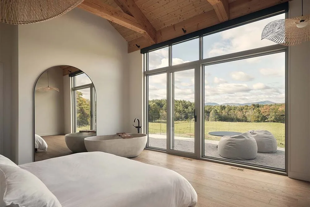 Una residencia rural inspirada en las formas tradicionales de las granjas