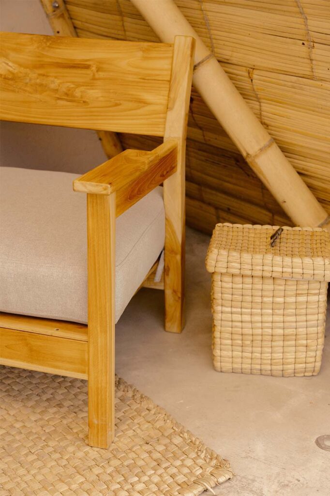 El principio detrás del diseño de este hotel en ráquira, boyacá, es el bambú